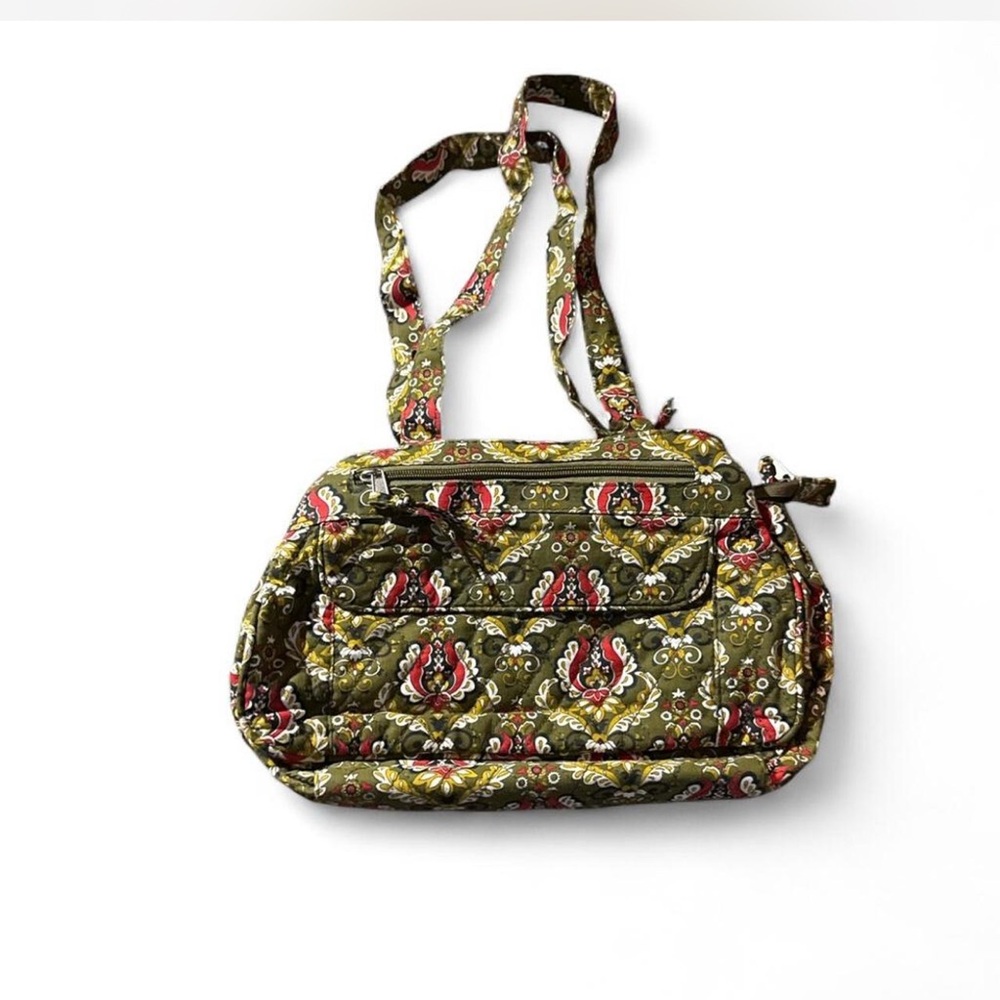 Stylish Olive Green Patterned Women's Bag